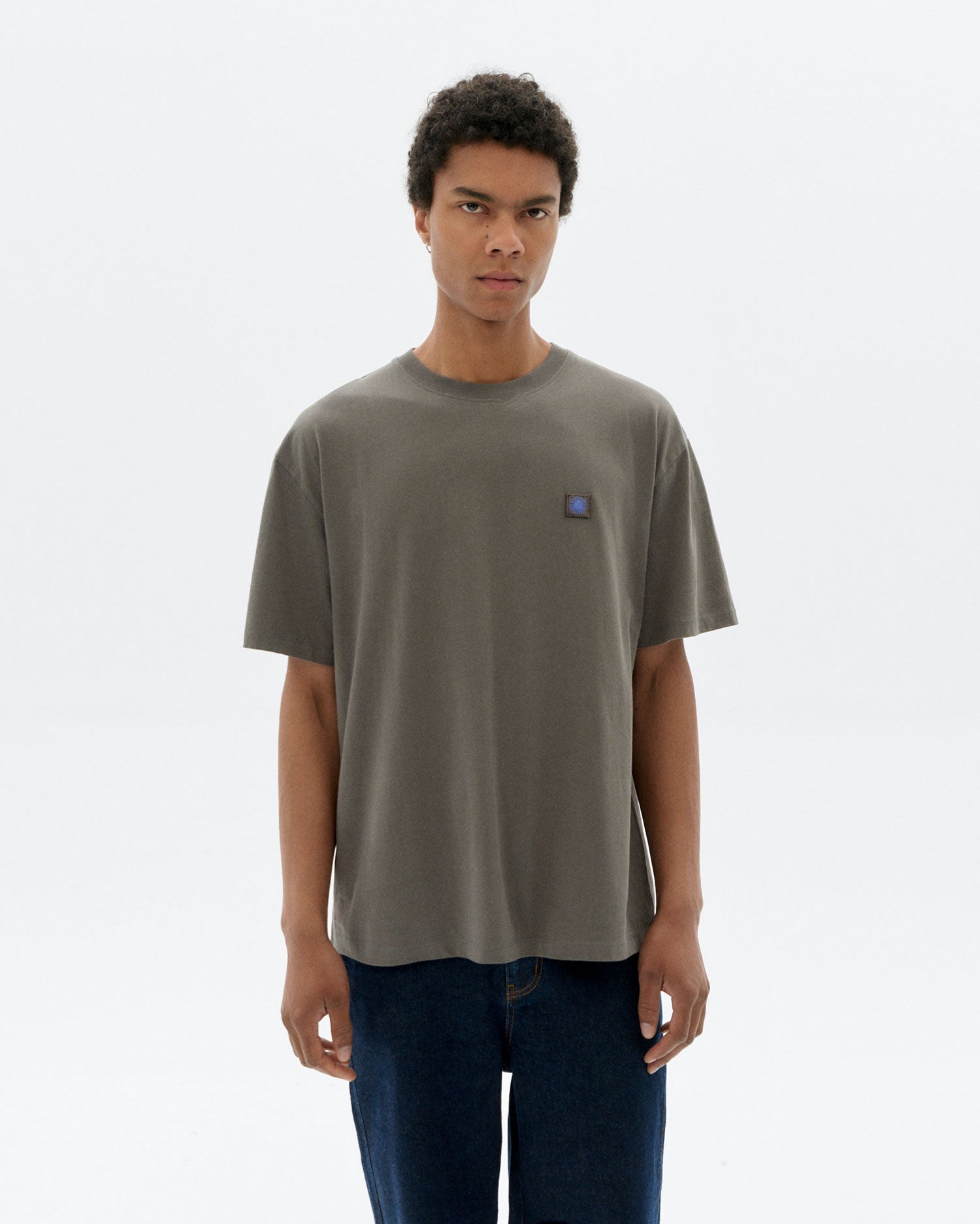 Aaron T-Shirt Grey Back Blue Sun