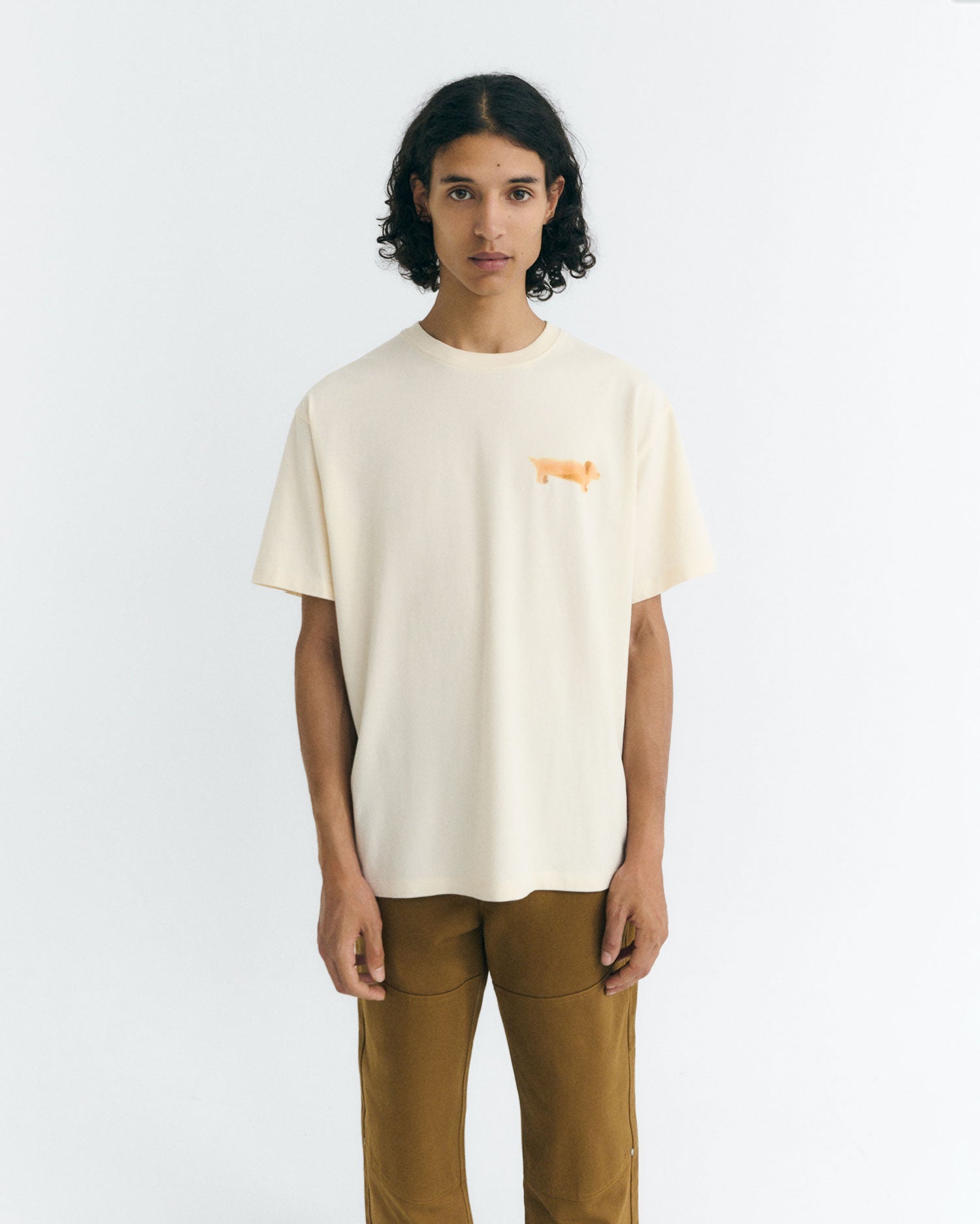 Aaron T-Shirt Perro Salchicha White