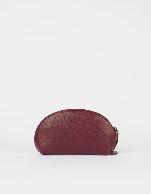 Make up Case Medium Soft Grain Dark Cherry