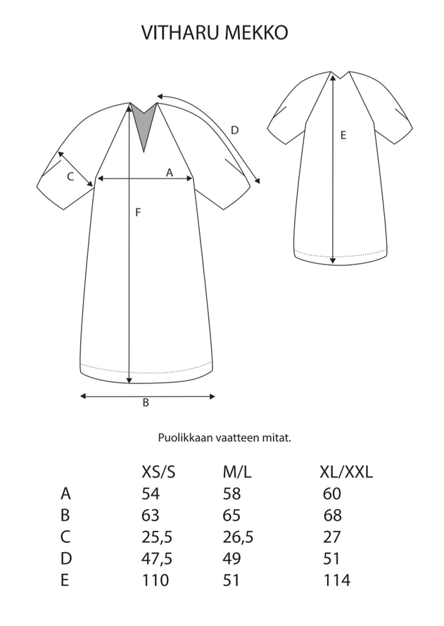 Vitharu Dress Raven Black
