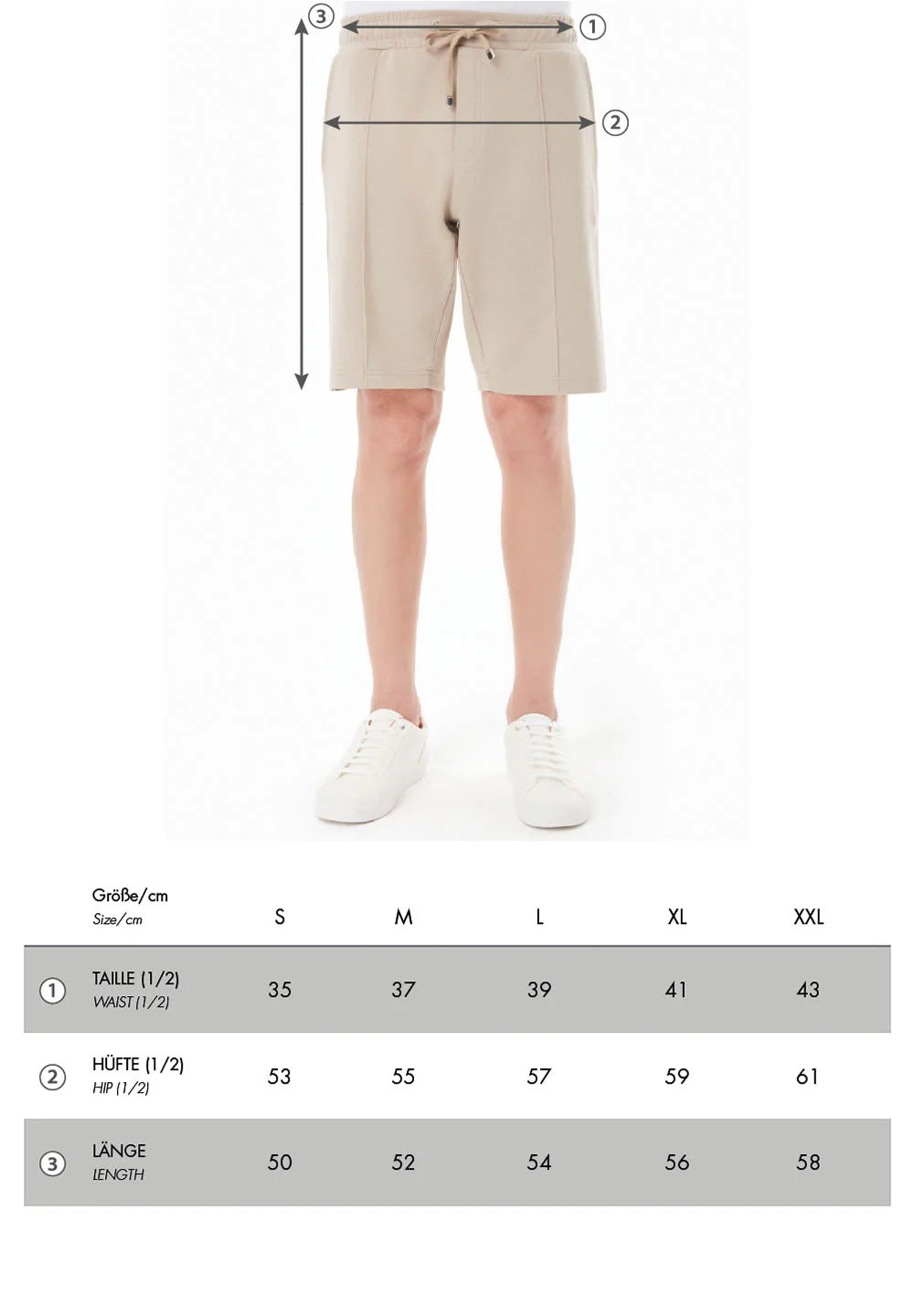 organication--heren-modalmix-sweatshort-lichtgrijs
