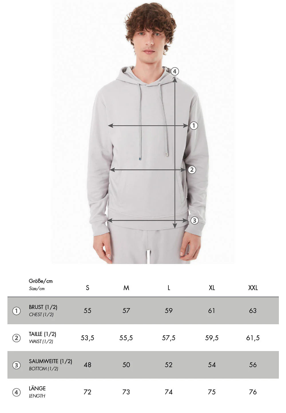 organication--heren-modalmix-hoodie-lichtgrijs