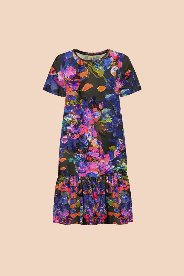 Ruffle T-shirt Dress Sweet Pea