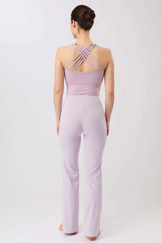 Flared Workout Pants Mauve
