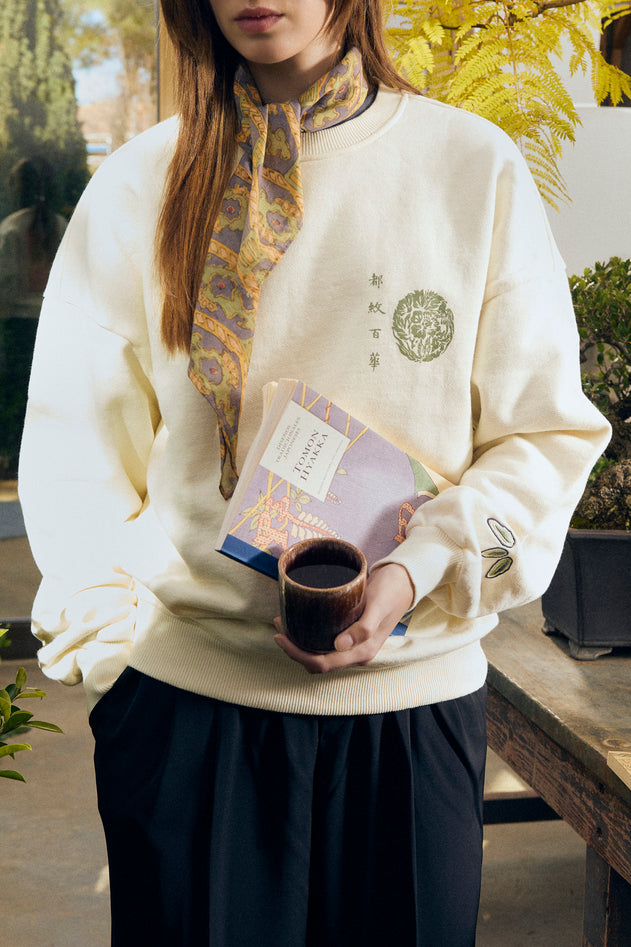 NWHR x Museo del Prado Tsuru Sweatshirt White