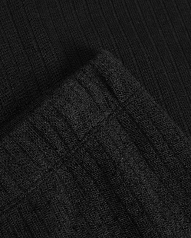 Ribbed Lounge Pants True Black