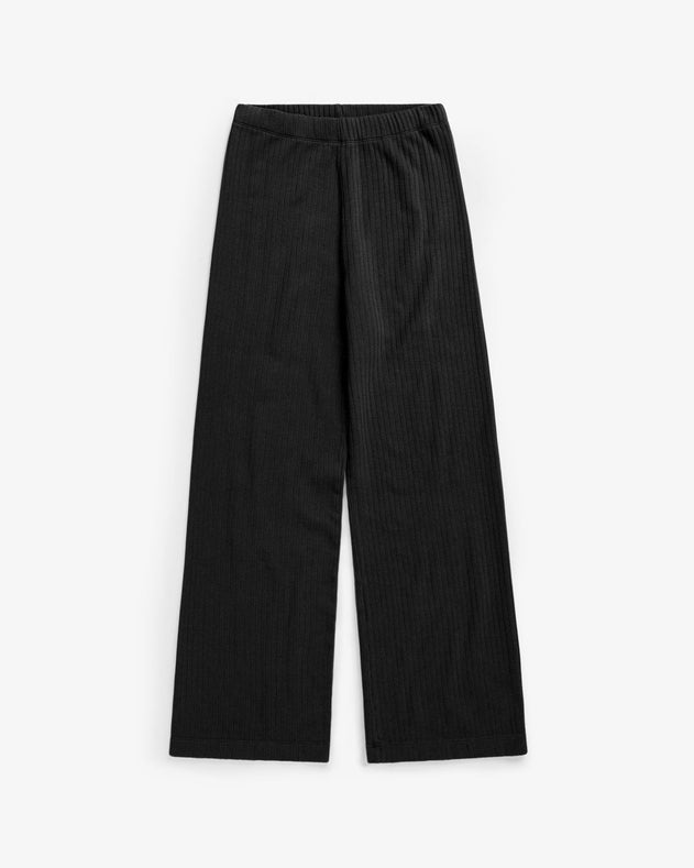 Ribbed Lounge Pants True Black