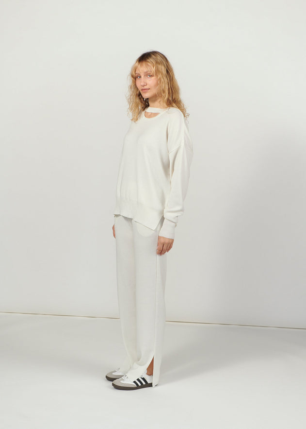 Ora & Rotondo Merino Co-ord White