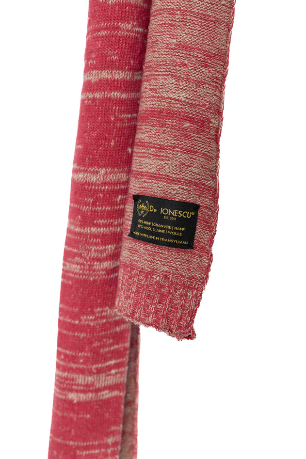 The Hemp & Wool Scarf Pink