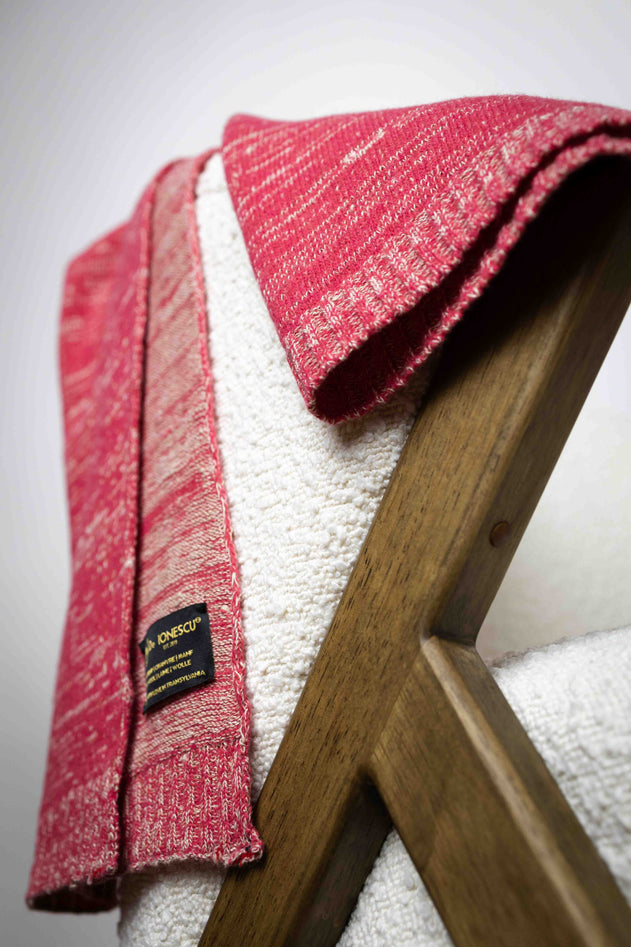 The Hemp & Wool Scarf Pink