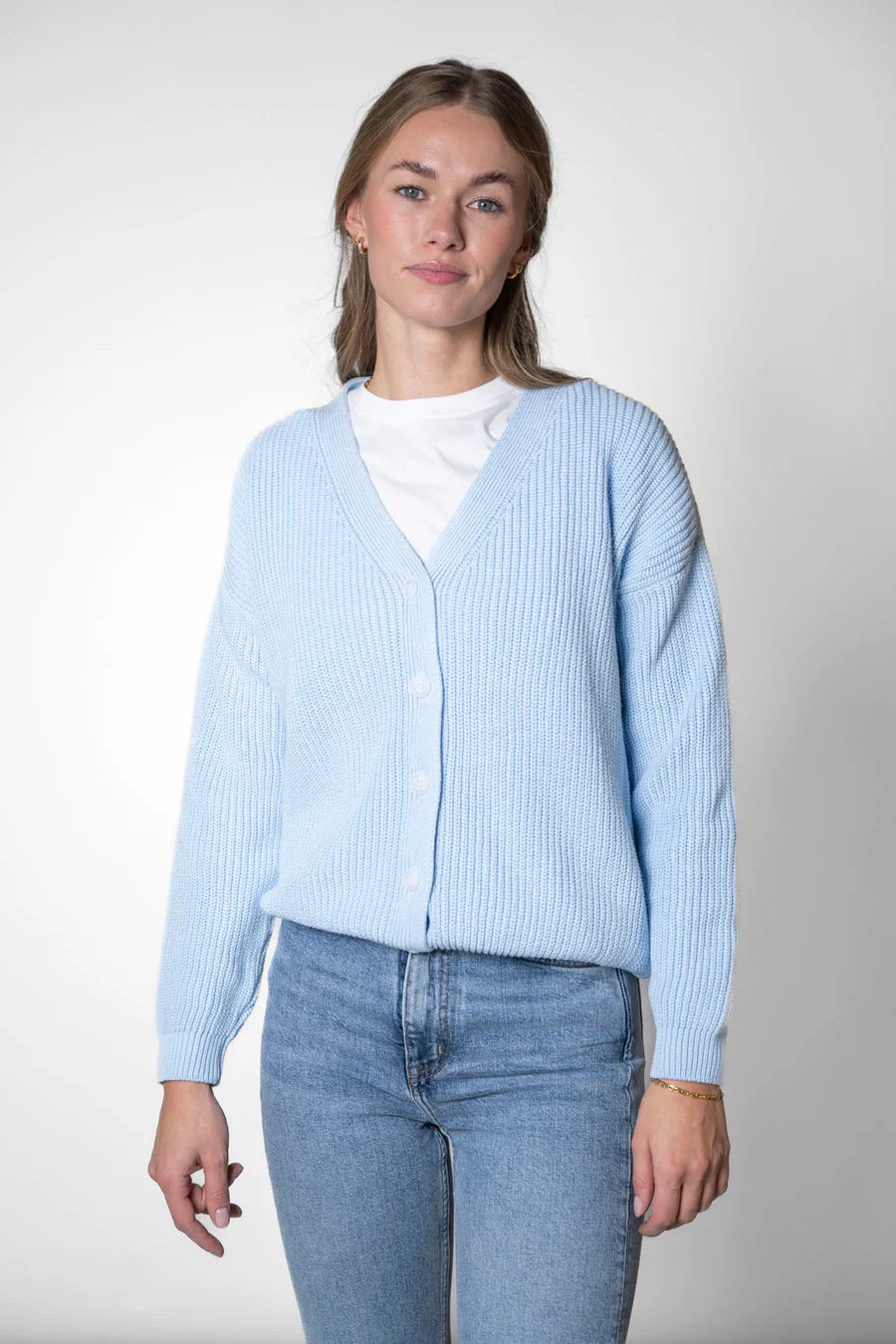 Short Cardigan Light Blue