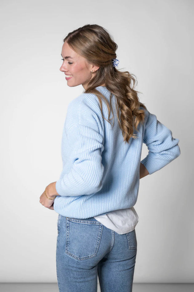 Short Cardigan Light Blue