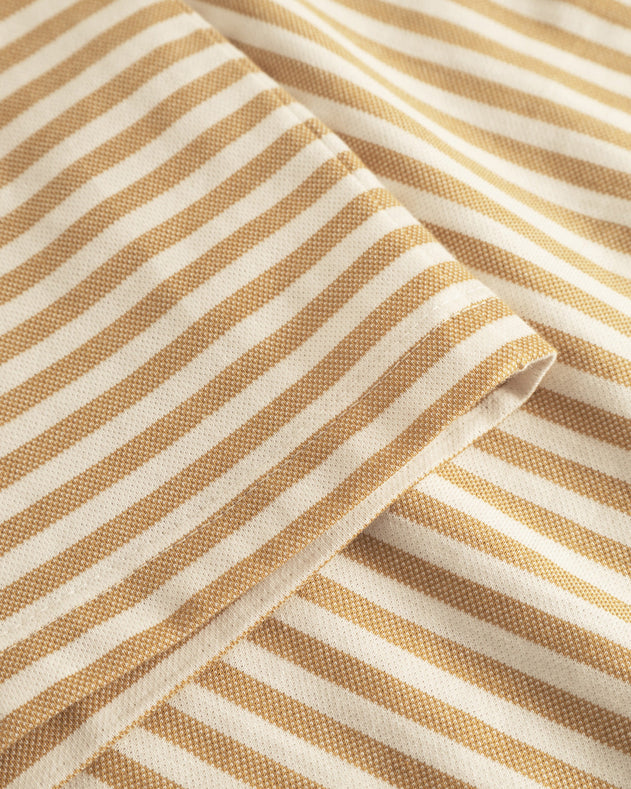 Unisex Striped T-Shirt Caramel/White