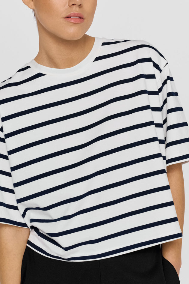 Tibi T-Shirt Striped White