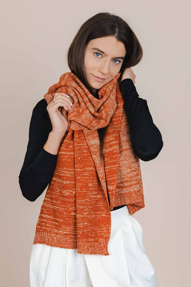 The Hemp & Wool Scarf Orange