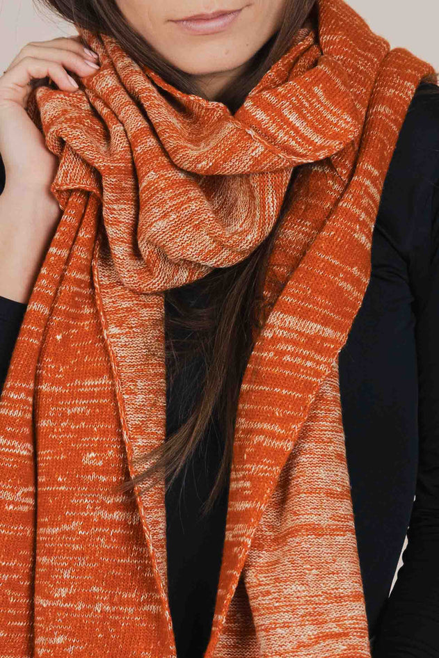 The Hemp & Wool Scarf Orange