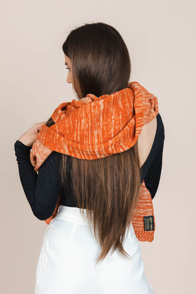 The Hemp & Wool Scarf Orange
