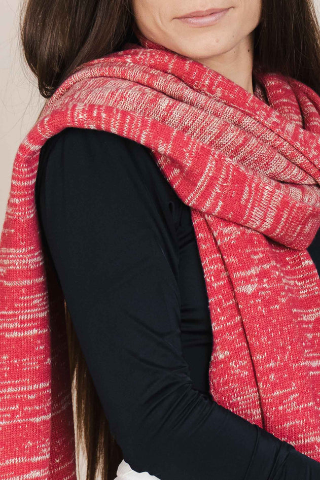 The Hemp & Wool Scarf Pink