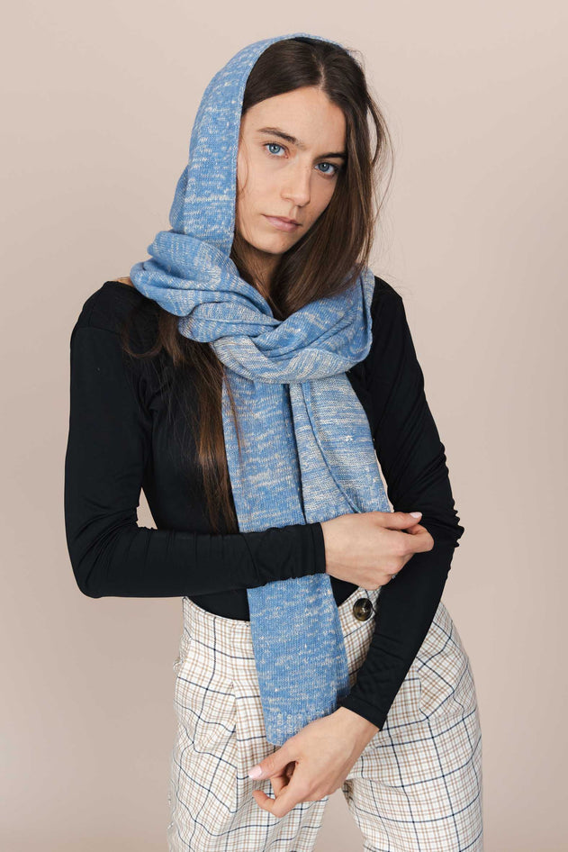 The Hemp & Wool Scarf Sky Blue