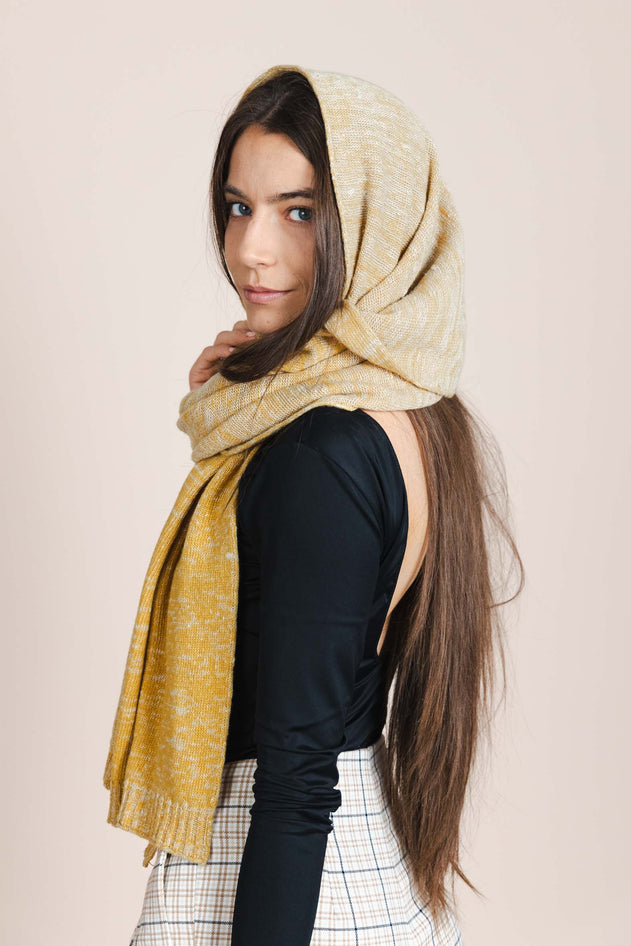 The Hemp & Wool Scarf Yellow