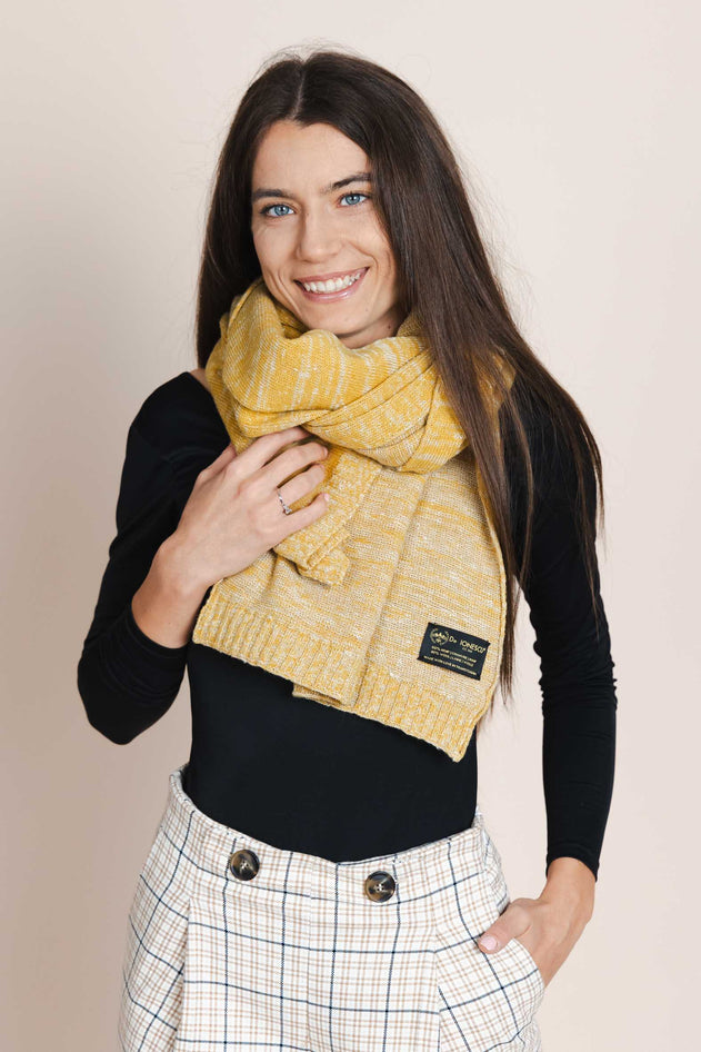 The Hemp & Wool Scarf Yellow