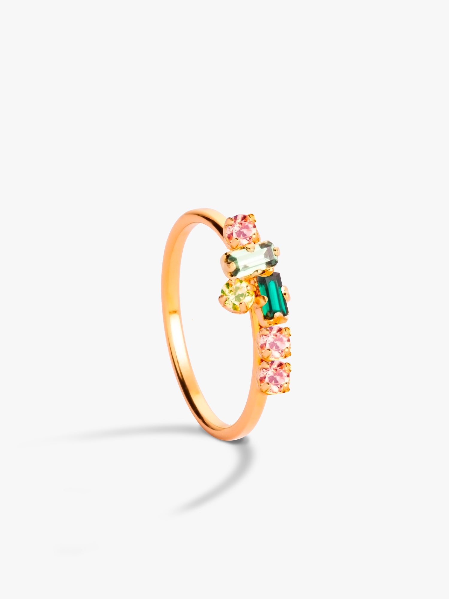 Ulysse Ring Green & Pink