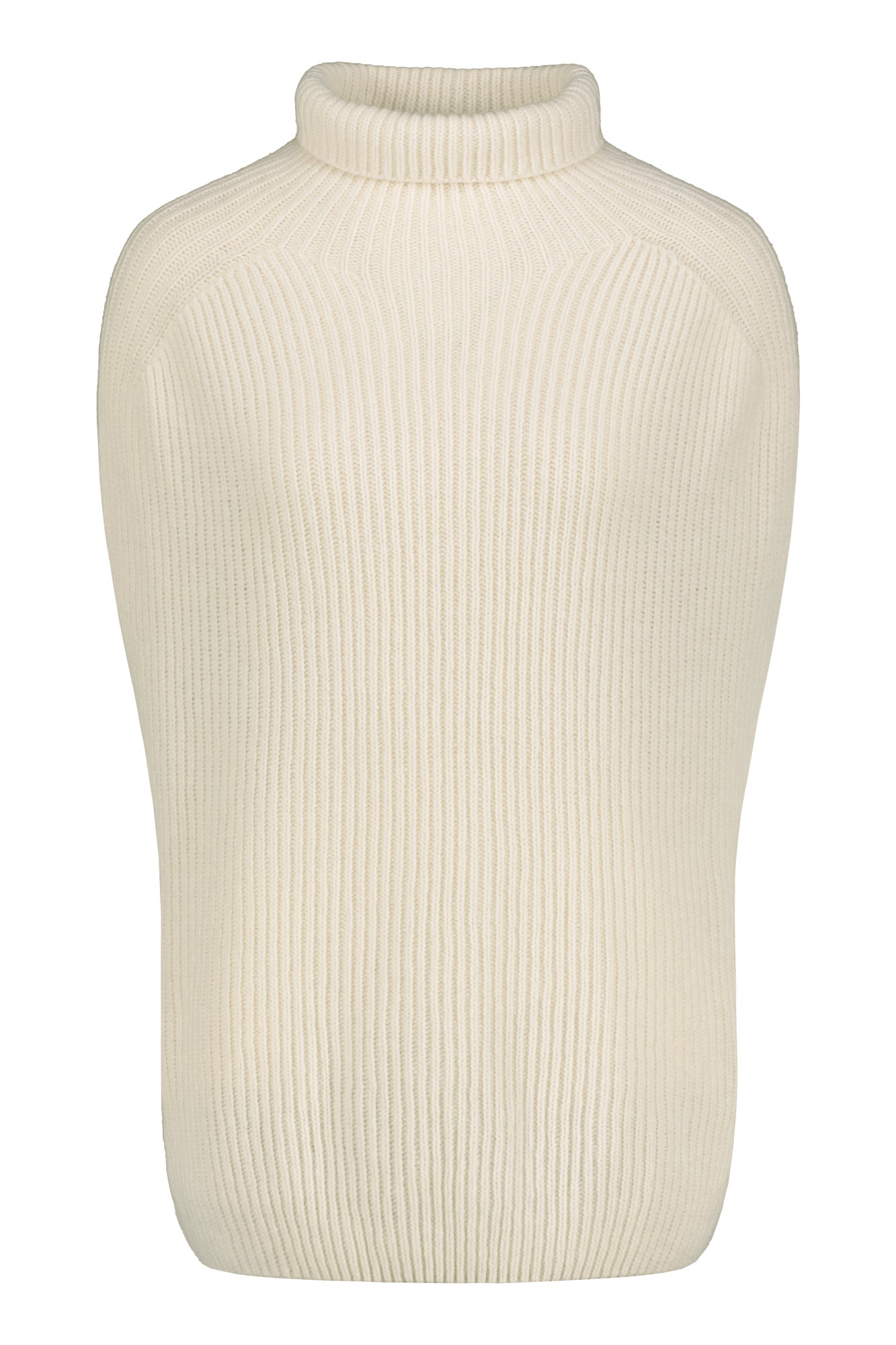 Utö Merino Collar Vest Swan White
