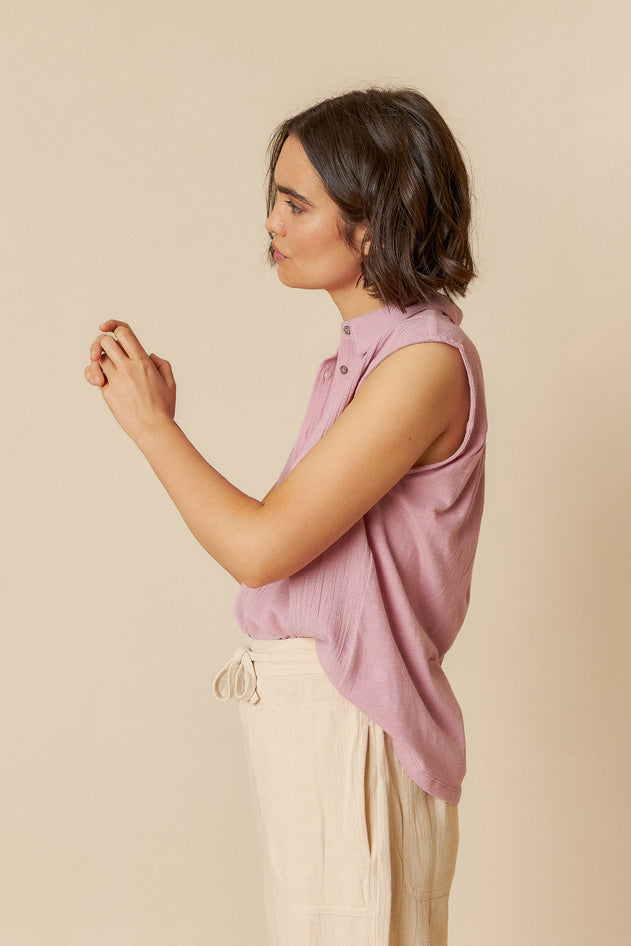 Lore Combined Shirt Mauve