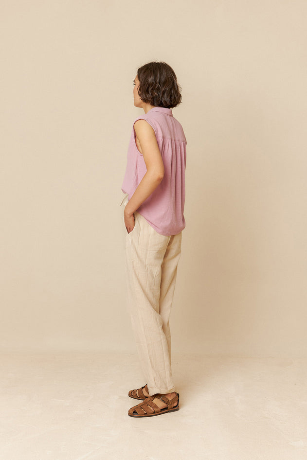 Lore Combined Shirt Mauve