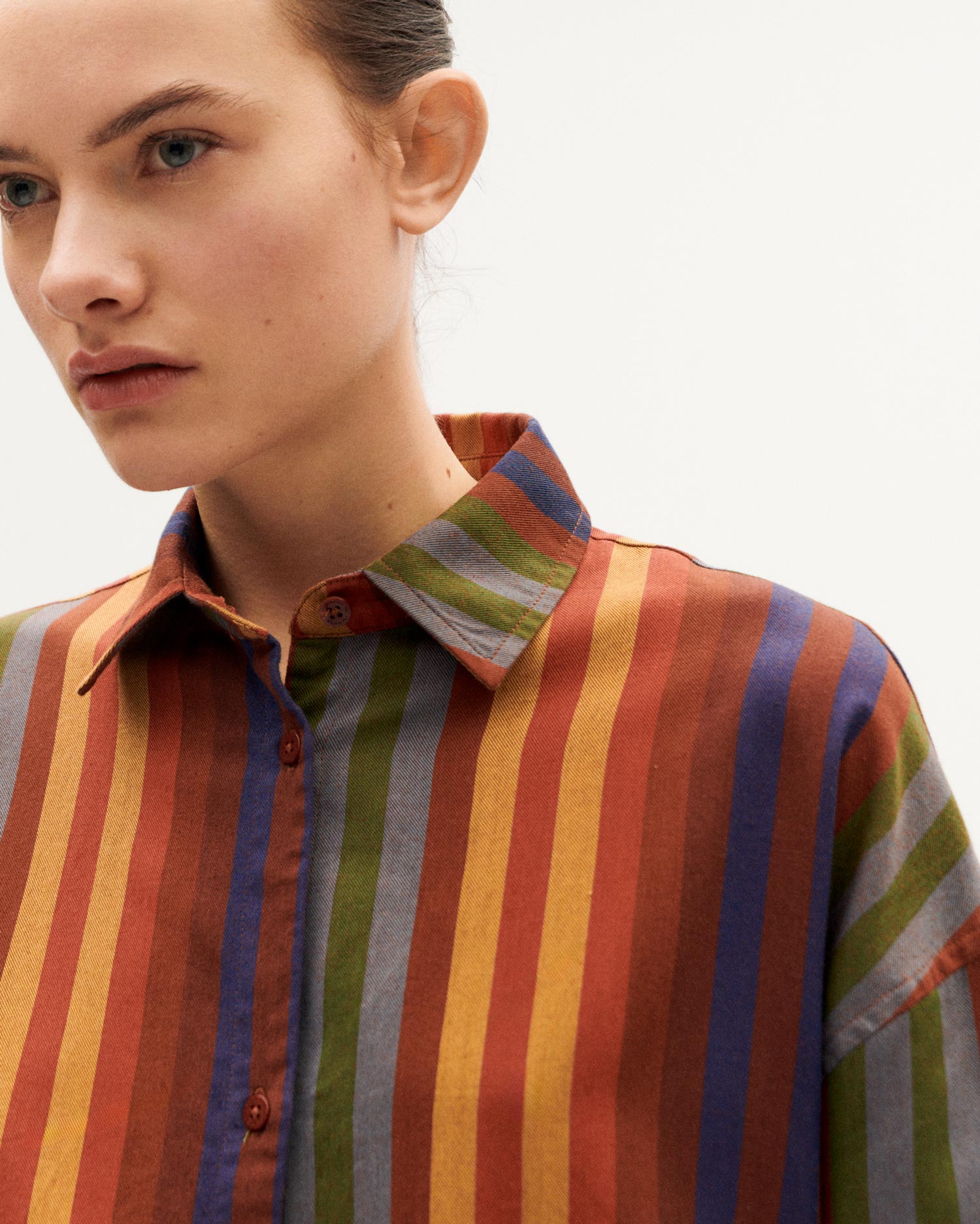 Multicolor striped Juana blouse