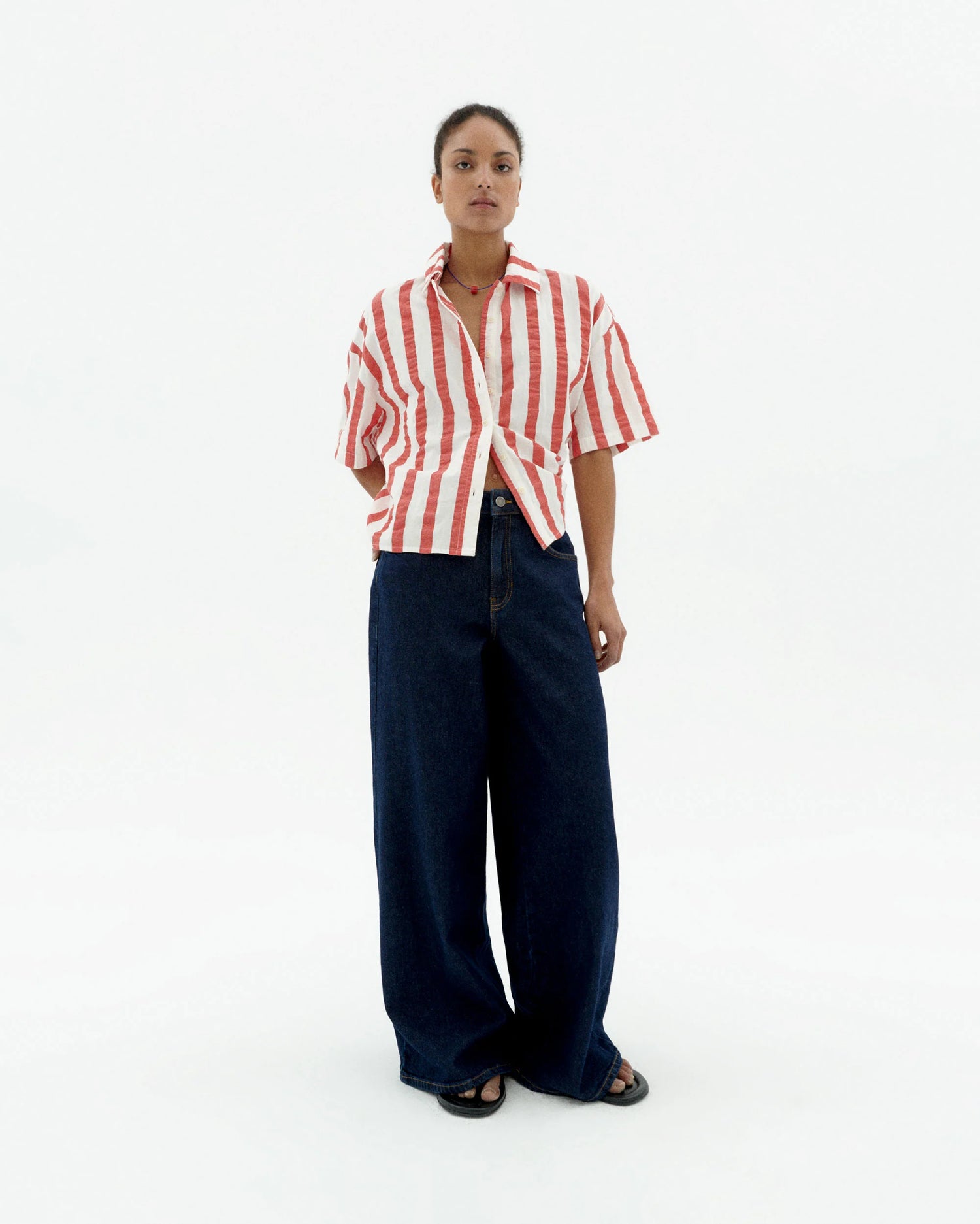 Anna Shirt Red Stripes