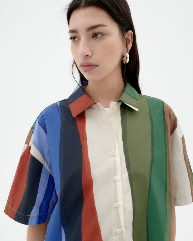 Anna Shirt River Stripes Multicolor