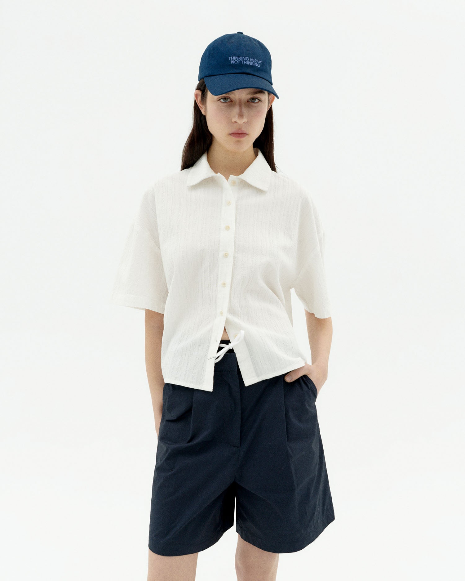 Anna Shirt Textured White