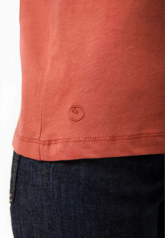 Women's Casual Long-Sleeved T-Shirt Cinnamon