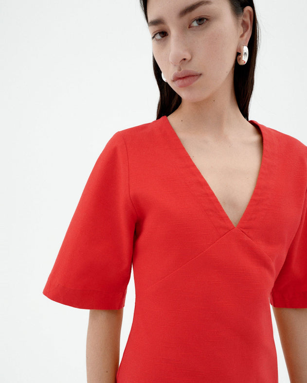 Kim Dress Fiery Red