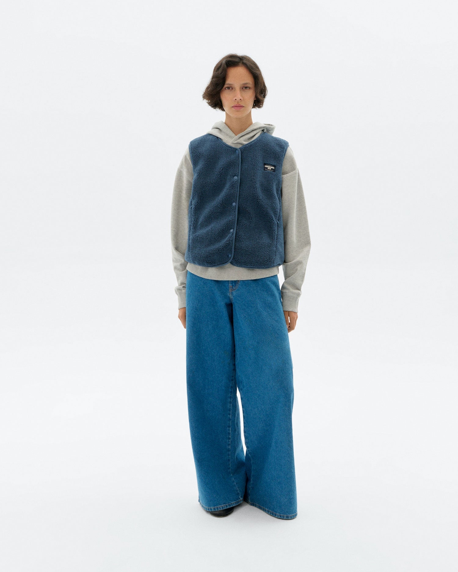 Jay Fleece Vest Blue