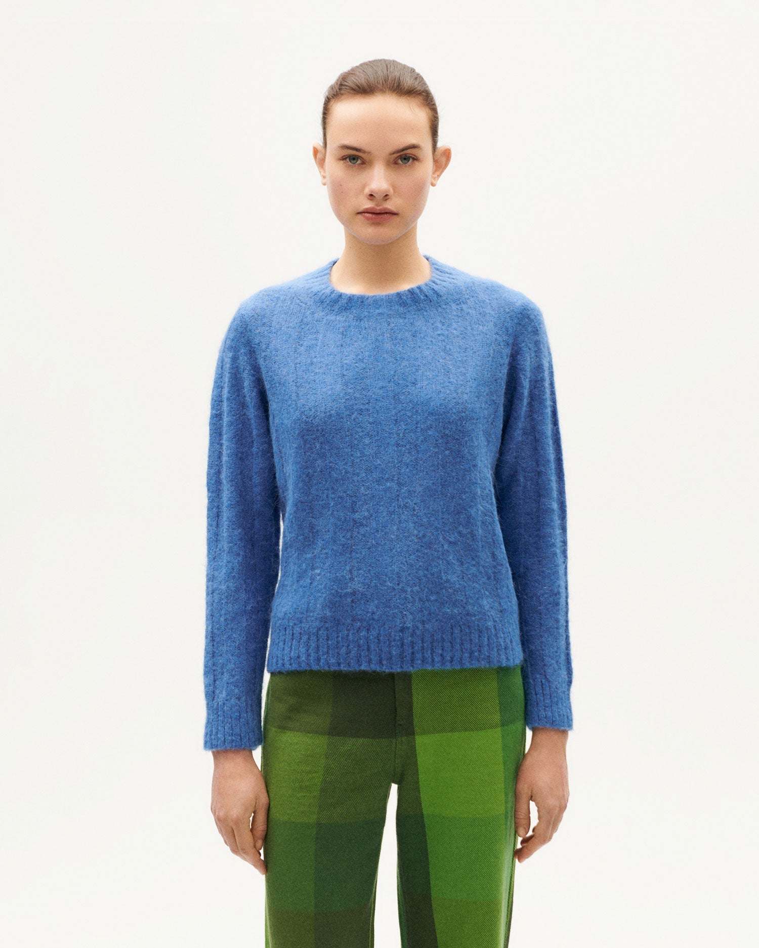 Blue alpaca wool Layan sweater
