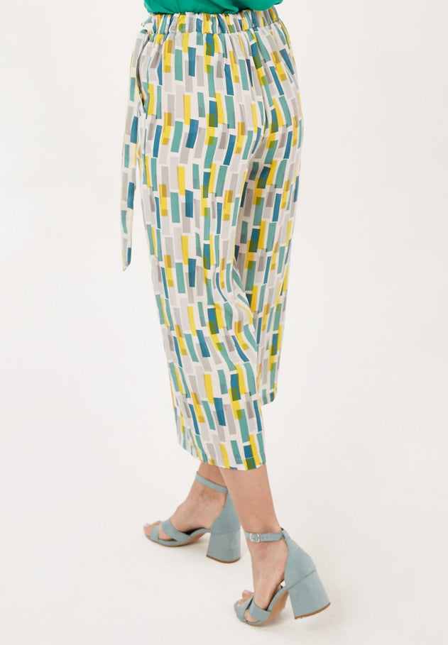 7/8-Lenght Tencel™ Lyocell Culottes All-Over Print