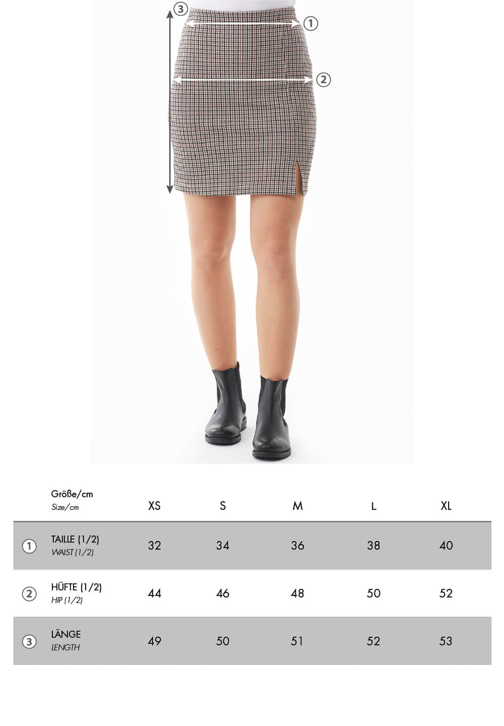 organication--houndstooth-mini-skirt-multicolour