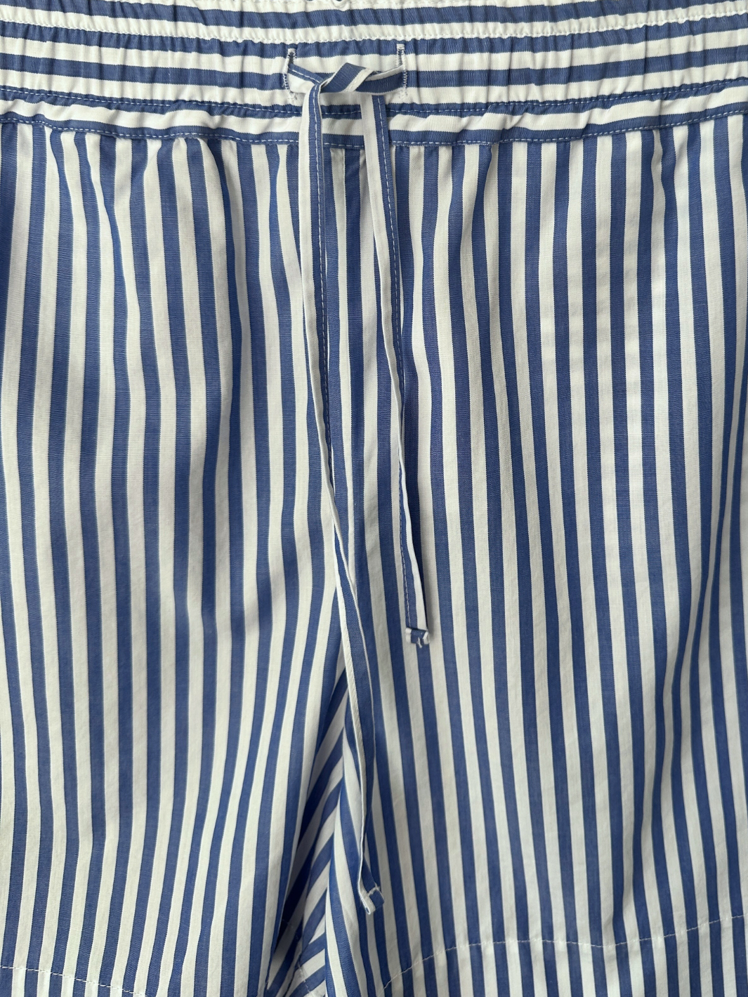 Striped Organic Cotton Shorts Blue/White