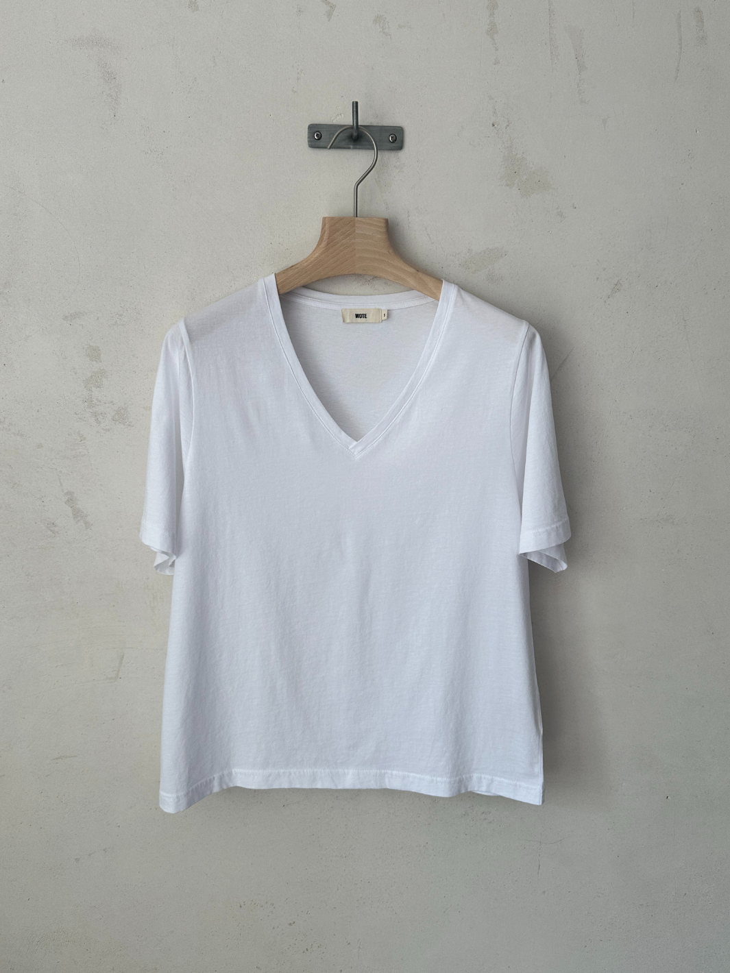 V-Neck Organic Cotton T-Shirt White