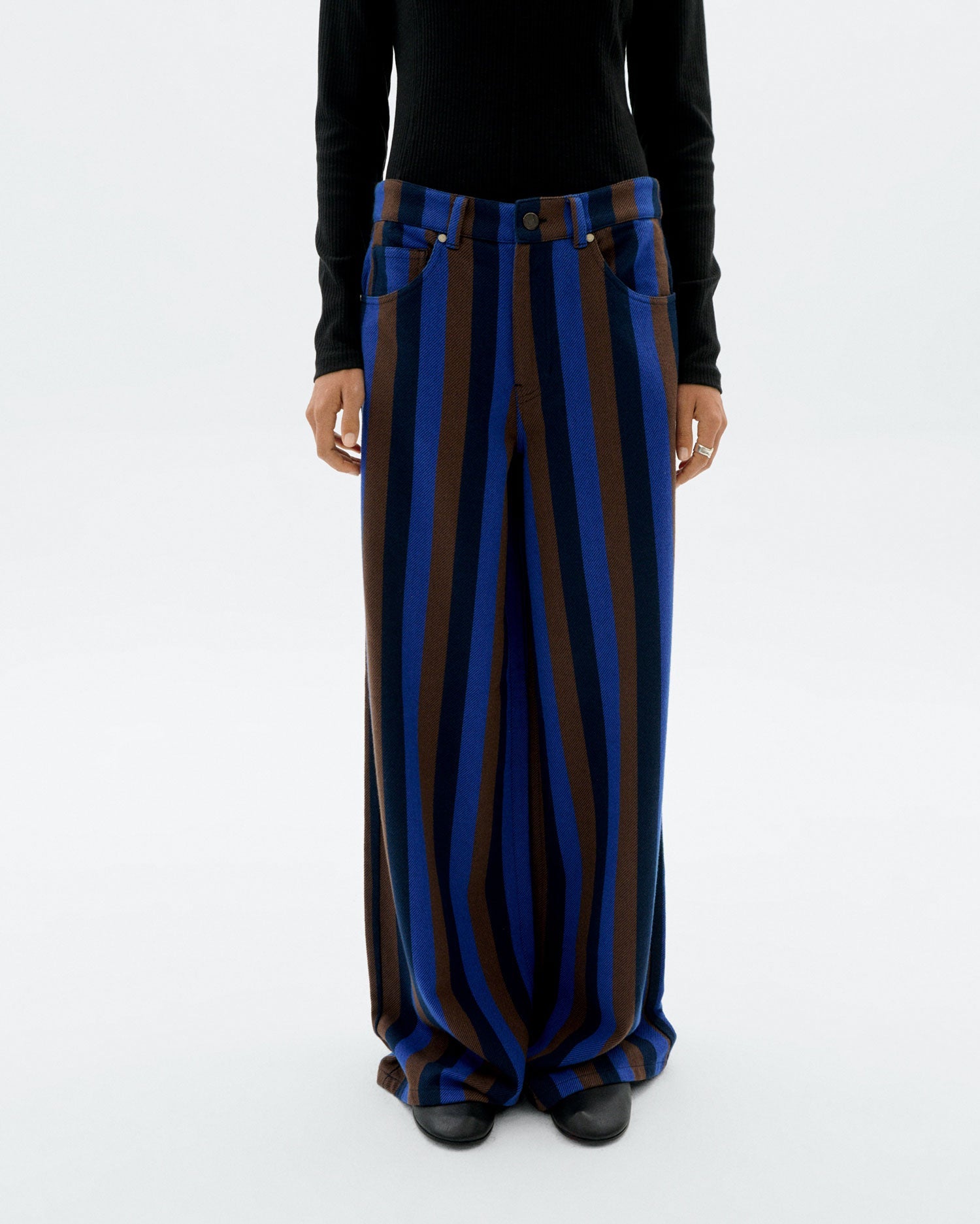 Totenham Hedda Pants wide Leg Blue Striped