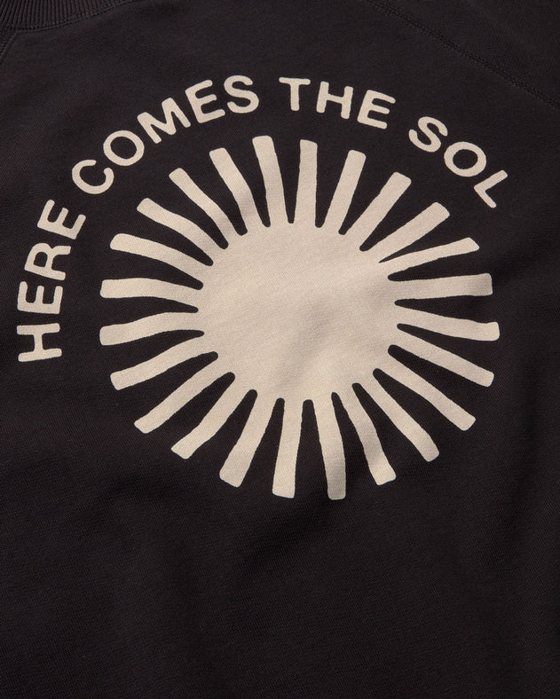 Bonnie Sweatshirt Black Retro Ecru Sun