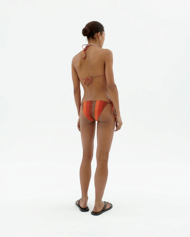 Palermo Bikini Bottom Striped Firesand