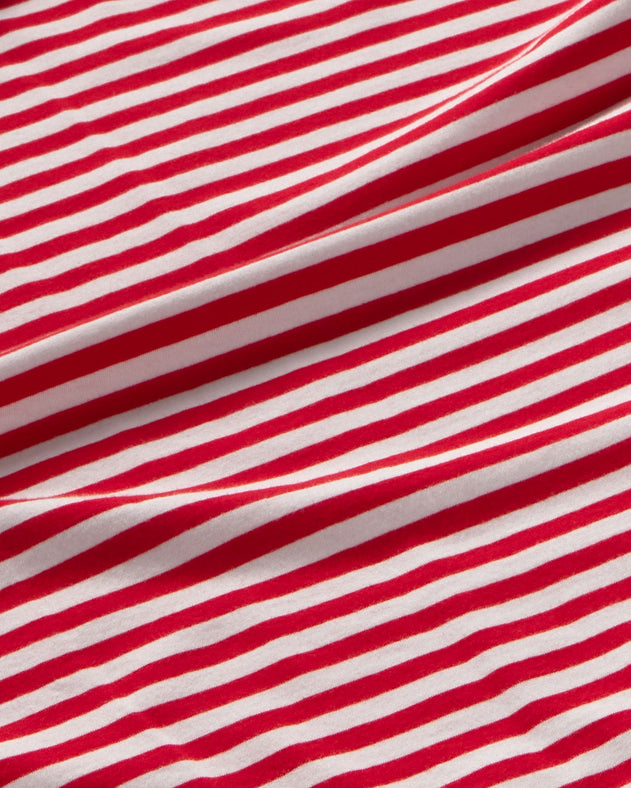 Emily R Long Sleeve Striped T-Shirt Red/White