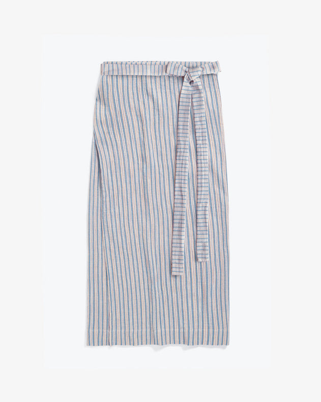 Wrap Skirt Multicolor Striped