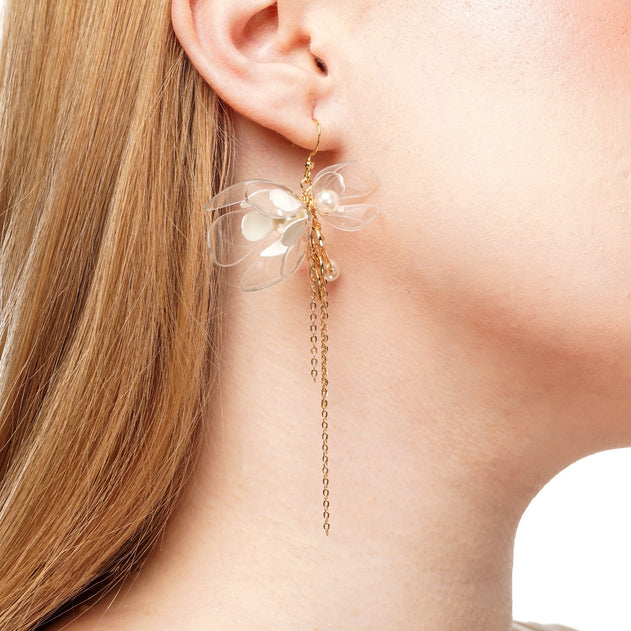 Triple Jasmine Drop Earrings