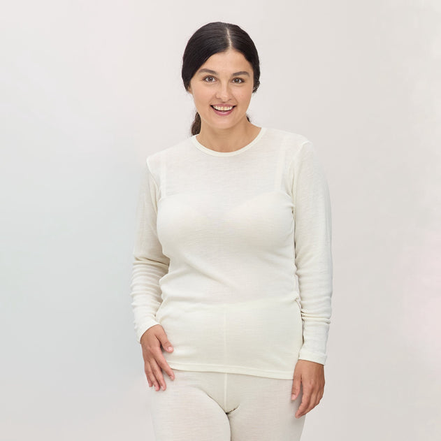 Classic Long Sleeve Top Merino Silk