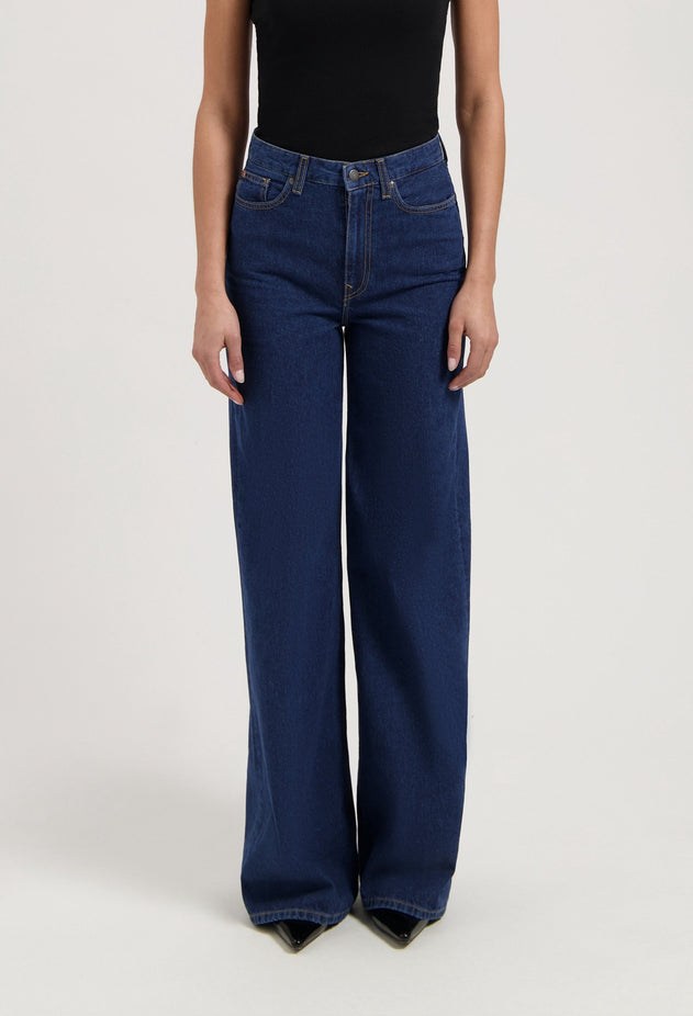 Sara High Loose Jeans Stone Indigo