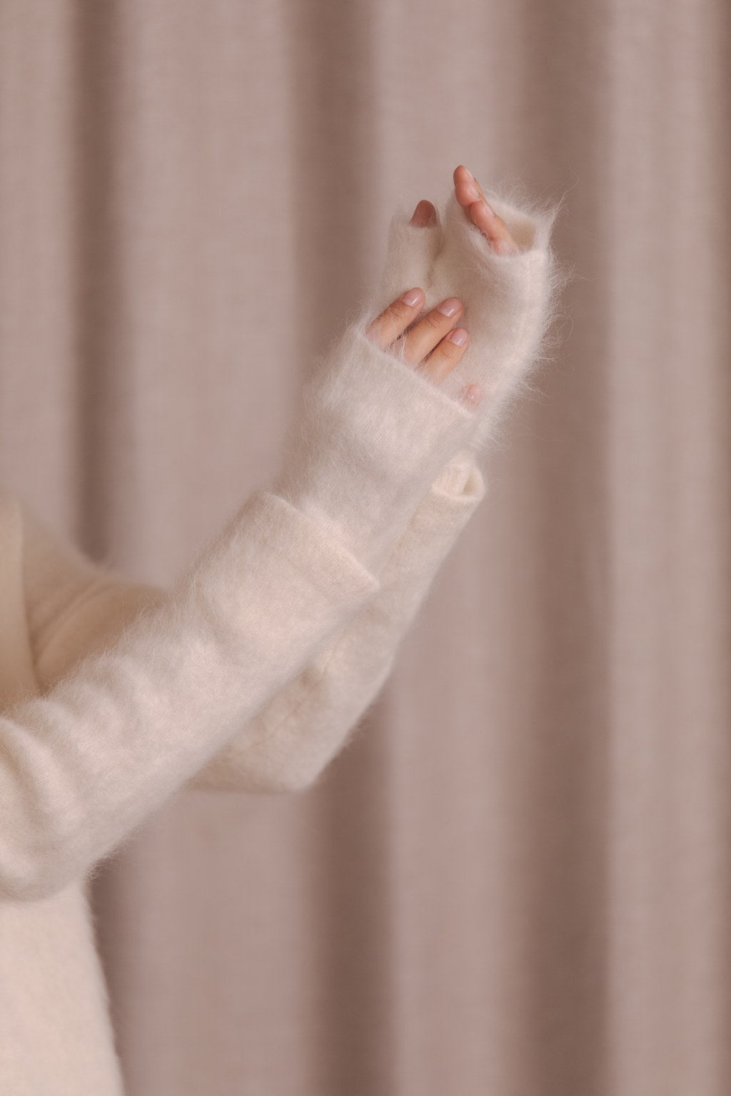 Alpaca Blend Gloves Cream
